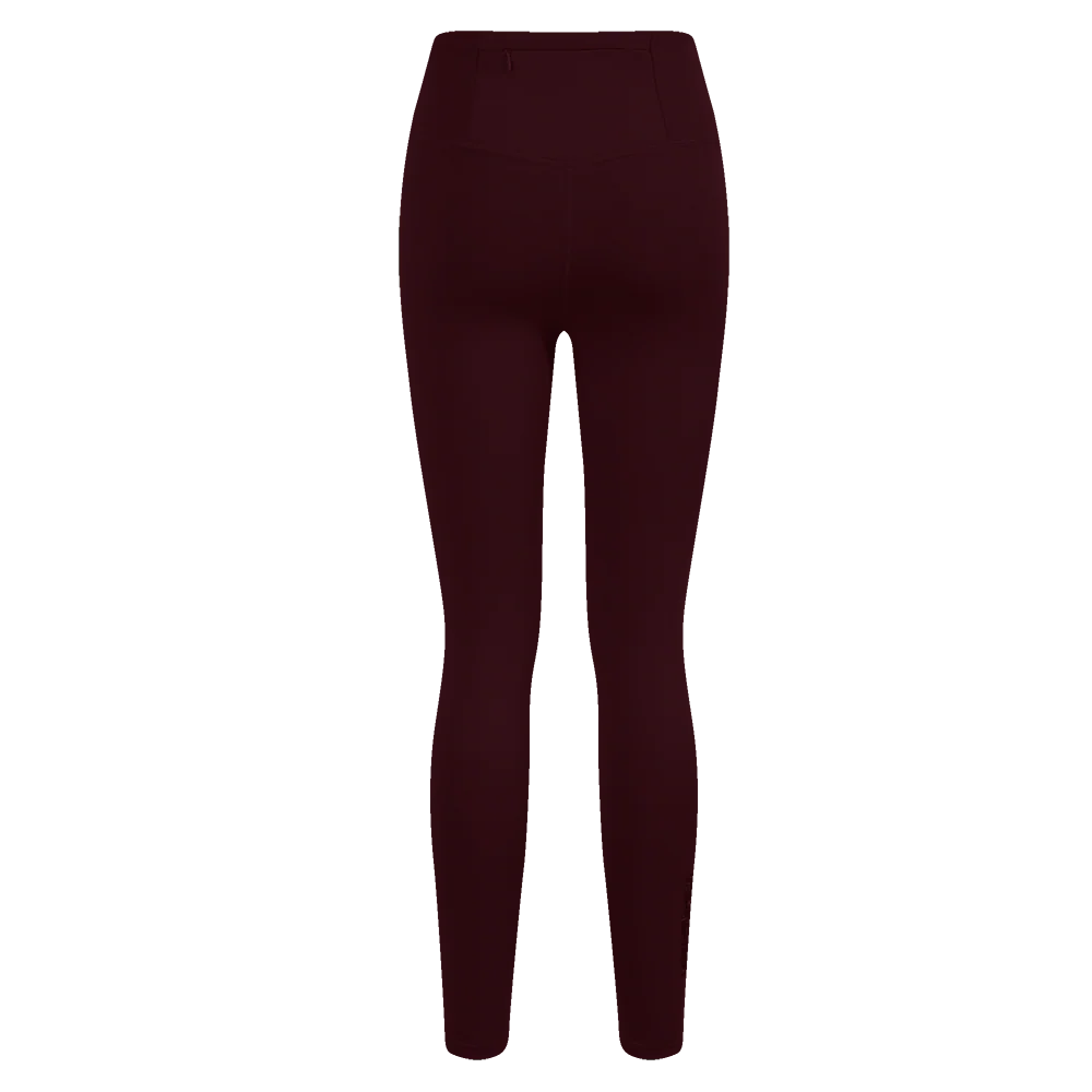 NHL PHILADELPHIA FLYERS NEUTRAL HIGH WAIST JERSEY LEGGING (WINE) - Image 4