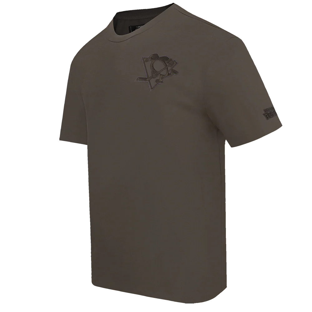 NHL PITTSBURGH PENGUINS NEUTRAL MEN'S DROP SHOULDER TEE (DARK TAUPE) - Image 2
