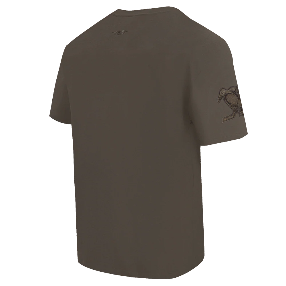 NHL PITTSBURGH PENGUINS NEUTRAL MEN'S DROP SHOULDER TEE (DARK TAUPE) - Image 4