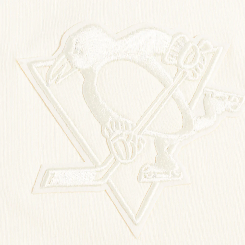 NHL PITTSBURGH PENGUINS NEUTRAL COTTON JERSEY DROP SHOULDER TEE (EGGSHELL) - Image 7