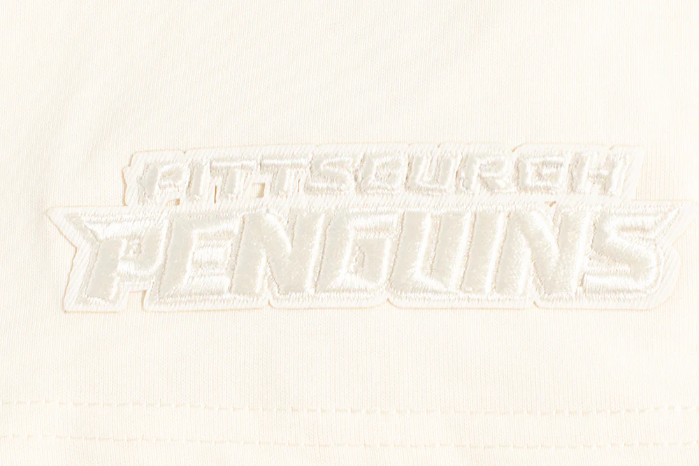 NHL PITTSBURGH PENGUINS NEUTRAL COTTON JERSEY DROP SHOULDER TEE (EGGSHELL) - Image 9