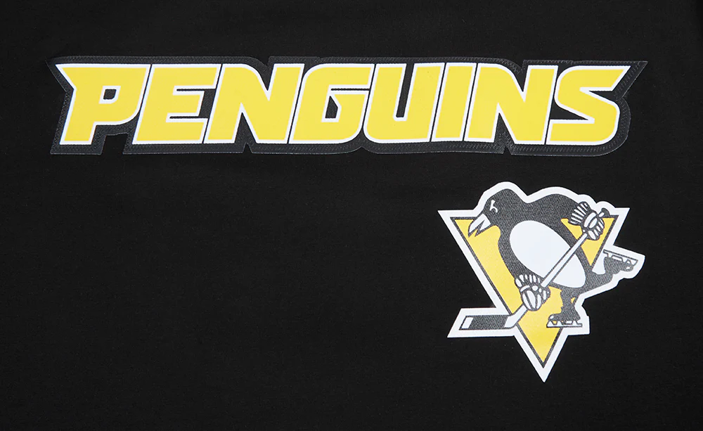 NHL PITTSBURGH PENGUINS CLASSIC MESH STRIPED MEN'S TEE (BLACK/YELLOW) - Image 5