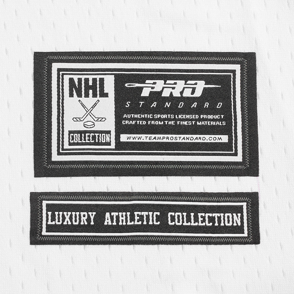 NHL PITTSBURGH PENGUINS CLASSIC MESH MEN'S BUTTON DOWN SHIRT (WHITE / BLACK / WHTE) - Image 9
