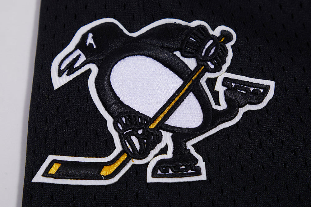 NHL PITTSBURGH PENGUINS CLASSIC MESH MEN'S SHORT (BLACK/YELLOW) - Image 6