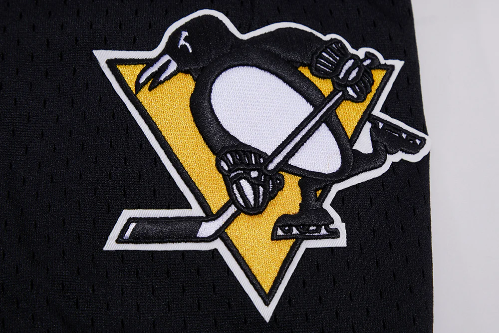 NHL PITTSBURGH PENGUINS CLASSIC MESH MEN'S SHORT (BLACK/YELLOW) - Image 8