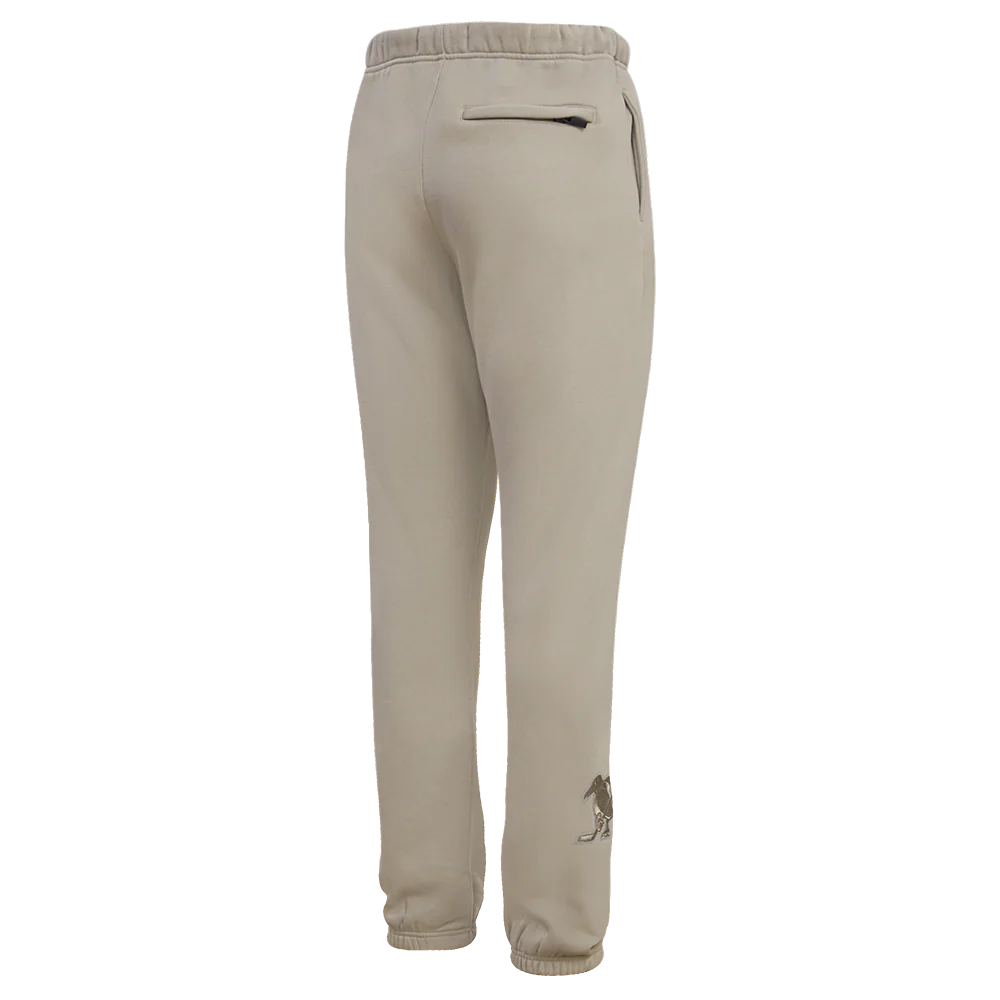 NHL PITTSBURGH PENGUINS NEUTRAL FLEECE SWEATPANT (TAUPE) - Image 3