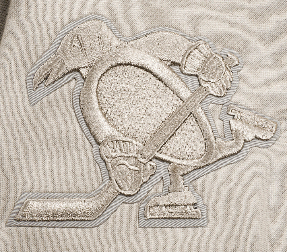 NHL PITTSBURGH PENGUINS NEUTRAL FLEECE SWEATPANT (TAUPE) - Image 6