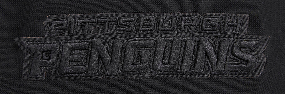 NHL PITTSBURGH PENGUINS NEUTRAL DROP SHOULDER FLEECE CREWNECK (BLACK) - Image 12