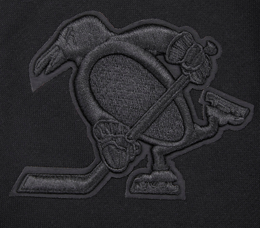 NHL PITTSBURGH PENGUINS NEUTRAL DROP SHOULDER FLEECE CREWNECK (BLACK) - Image 14