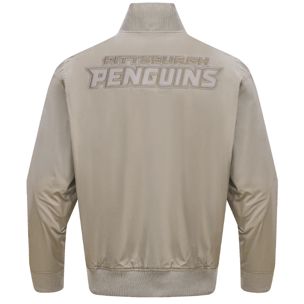 NHL PITTSBURGH PENGUINS NEUTRAL TWILL JACKET (TAUPE) - Image 3