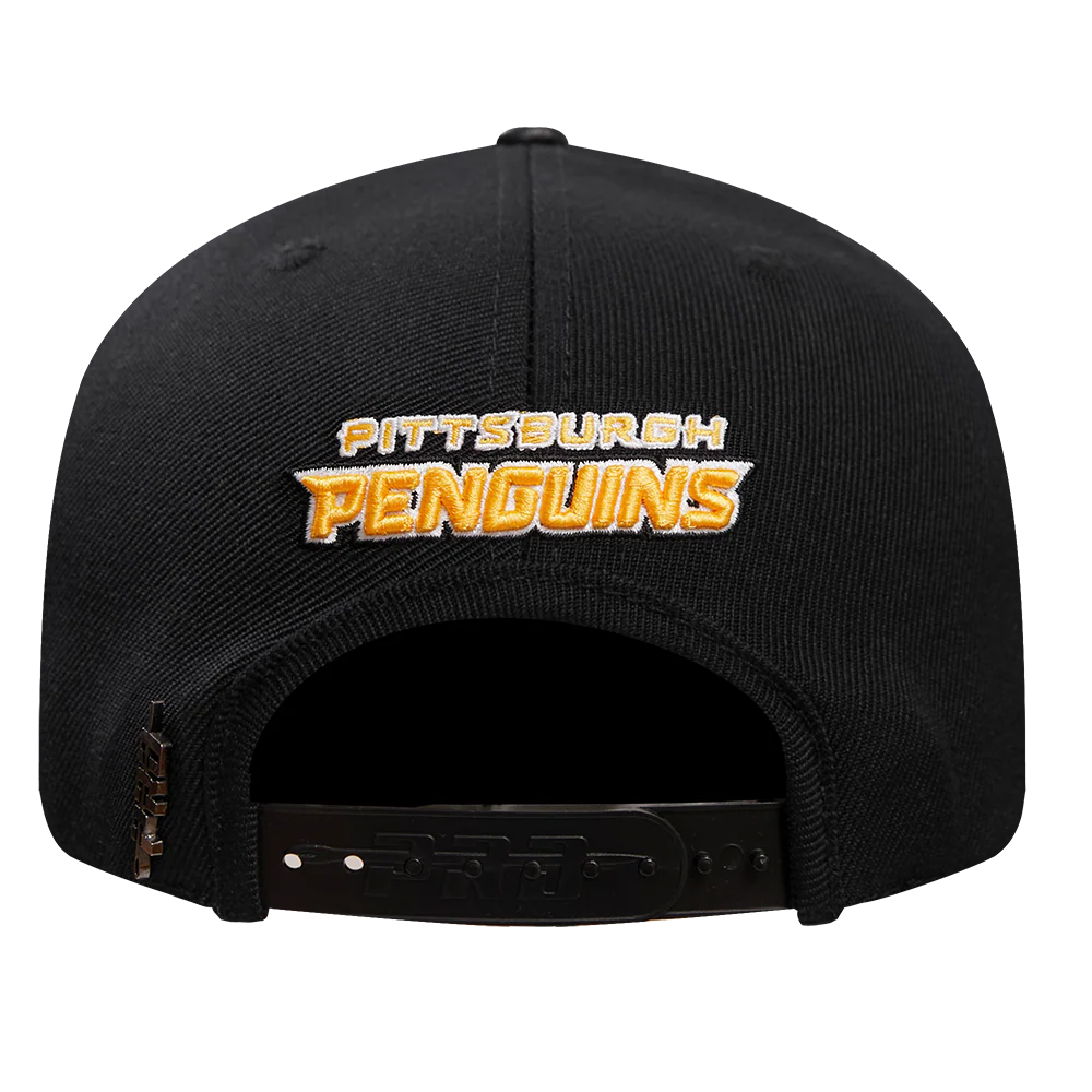 NHL PITTSBURGH PENGUINS HYBRID WOOL SNAPBACK HAT (BLACK) - Image 5