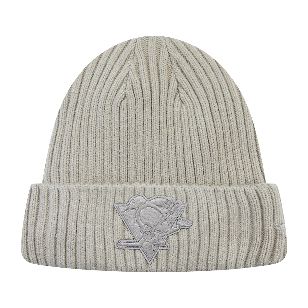 NHL PITTSBURGH PENGUINS NEUTRAL BEANIE (TAUPE)