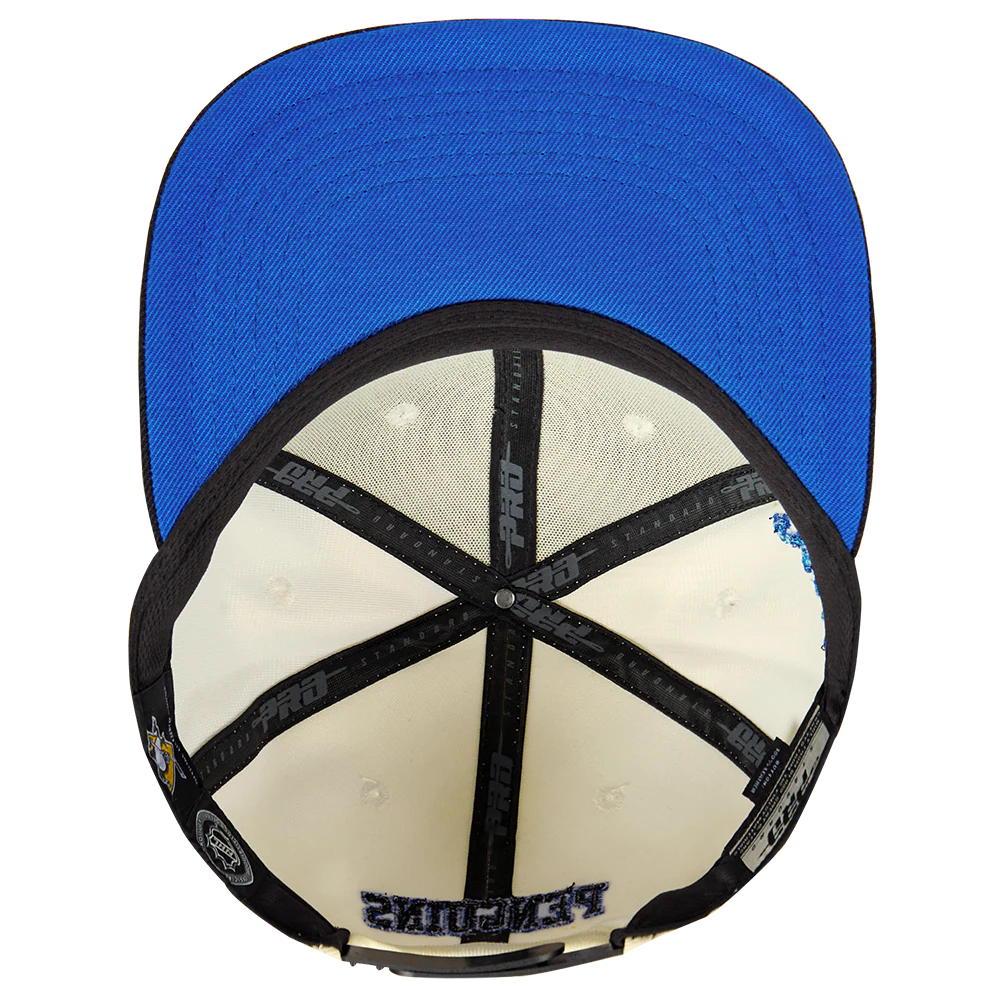NHL PITTSBURGH PENGUINS RETRO CLASSIC UNISEX PRIMARY LOGO WOOL SNAPBACK (EGGSHELL) - Image 6
