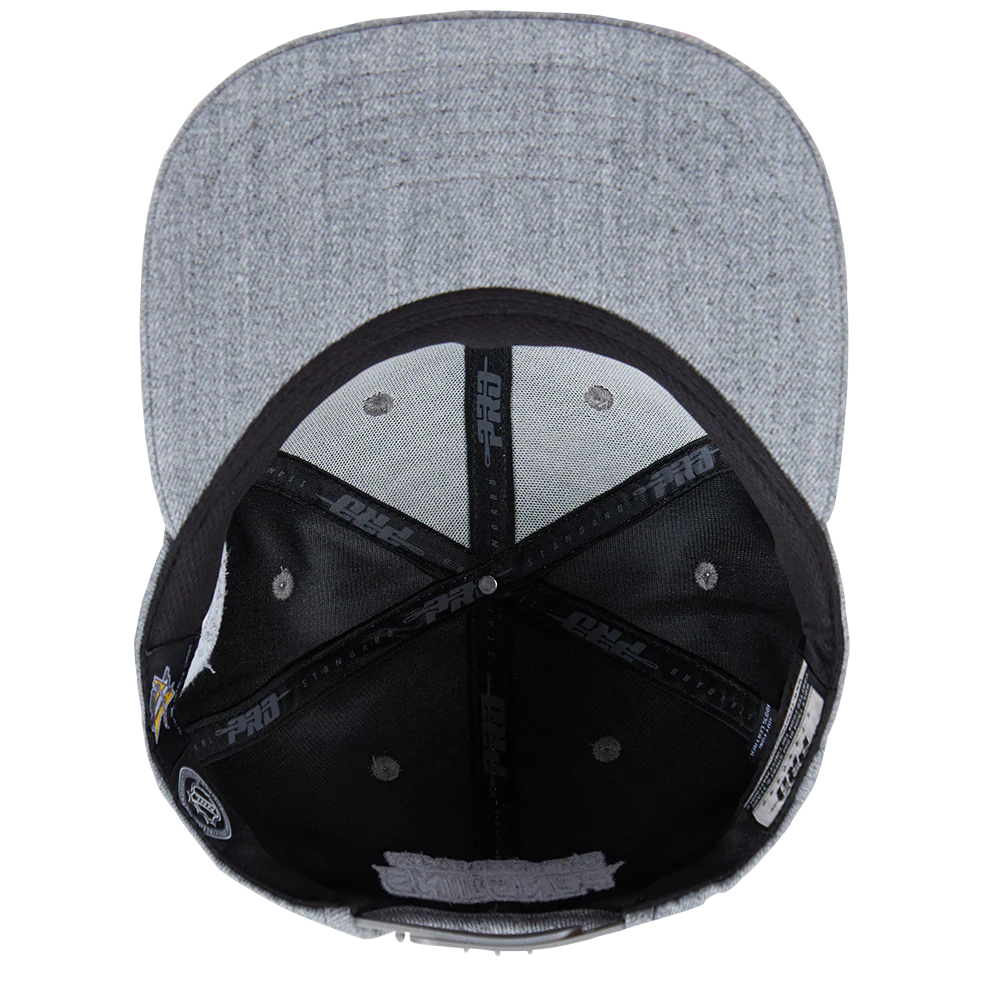 NHL PITTSBURGH PENGUINS TRIPLE TONAL WOOL SNAPBACK HAT (HEATHER GREY) - Image 6