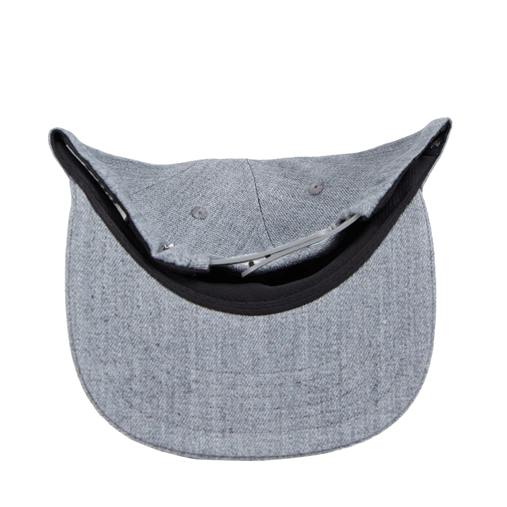 NHL PITTSBURGH PENGUINS TRIPLE TONAL WOOL SNAPBACK HAT (HEATHER GREY) - Image 7