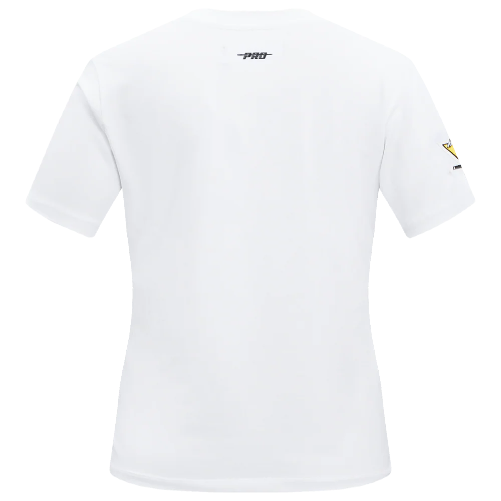 NHL PITTSBURGH PENGUINS CLASSIC SHORT SLEEVE WOMEN'S SHORT SLEEVE SLIM FIT TEE (WHITE) - Image 3