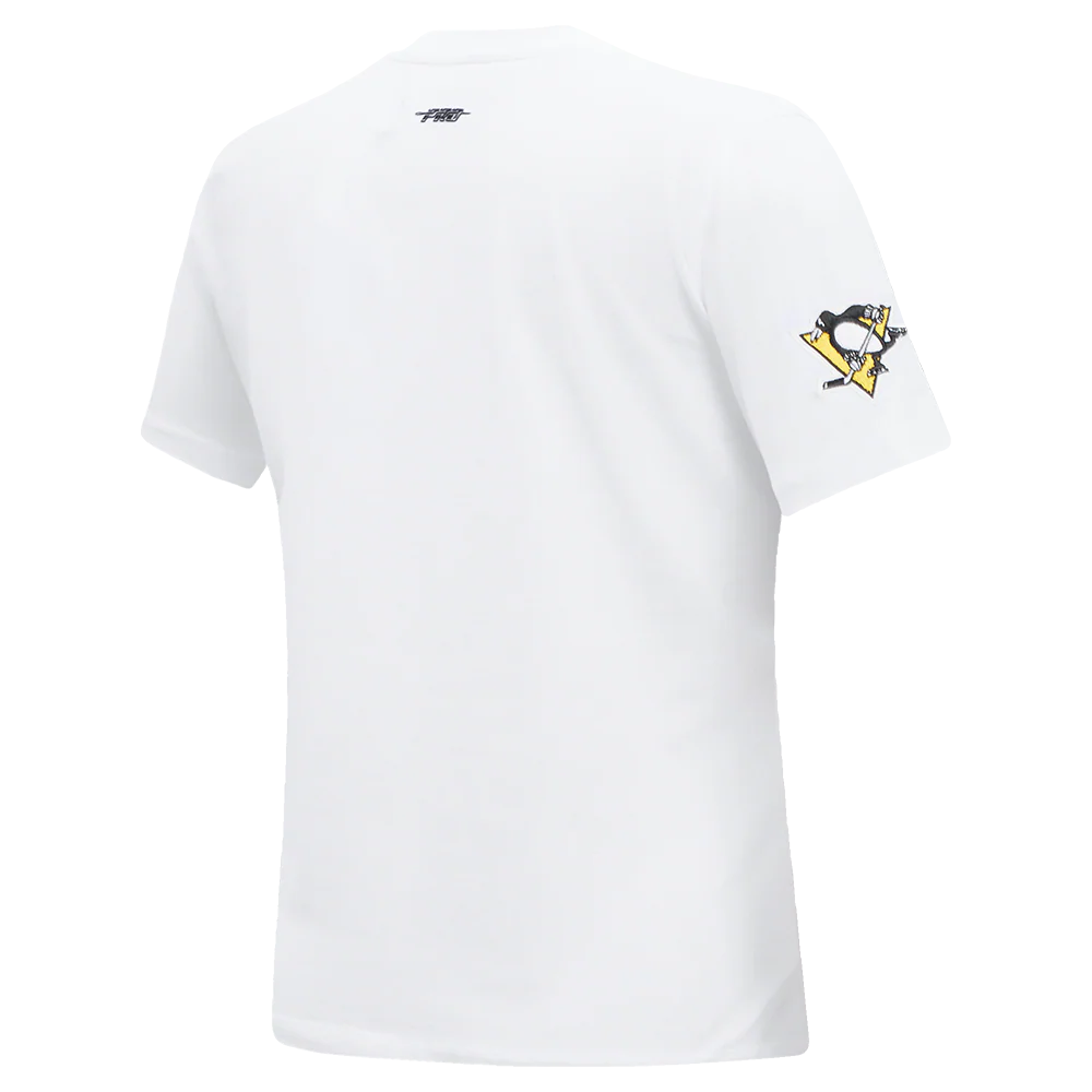 NHL PITTSBURGH PENGUINS CLASSIC SHORT SLEEVE WOMEN'S SHORT SLEEVE SLIM FIT TEE (WHITE) - Image 4
