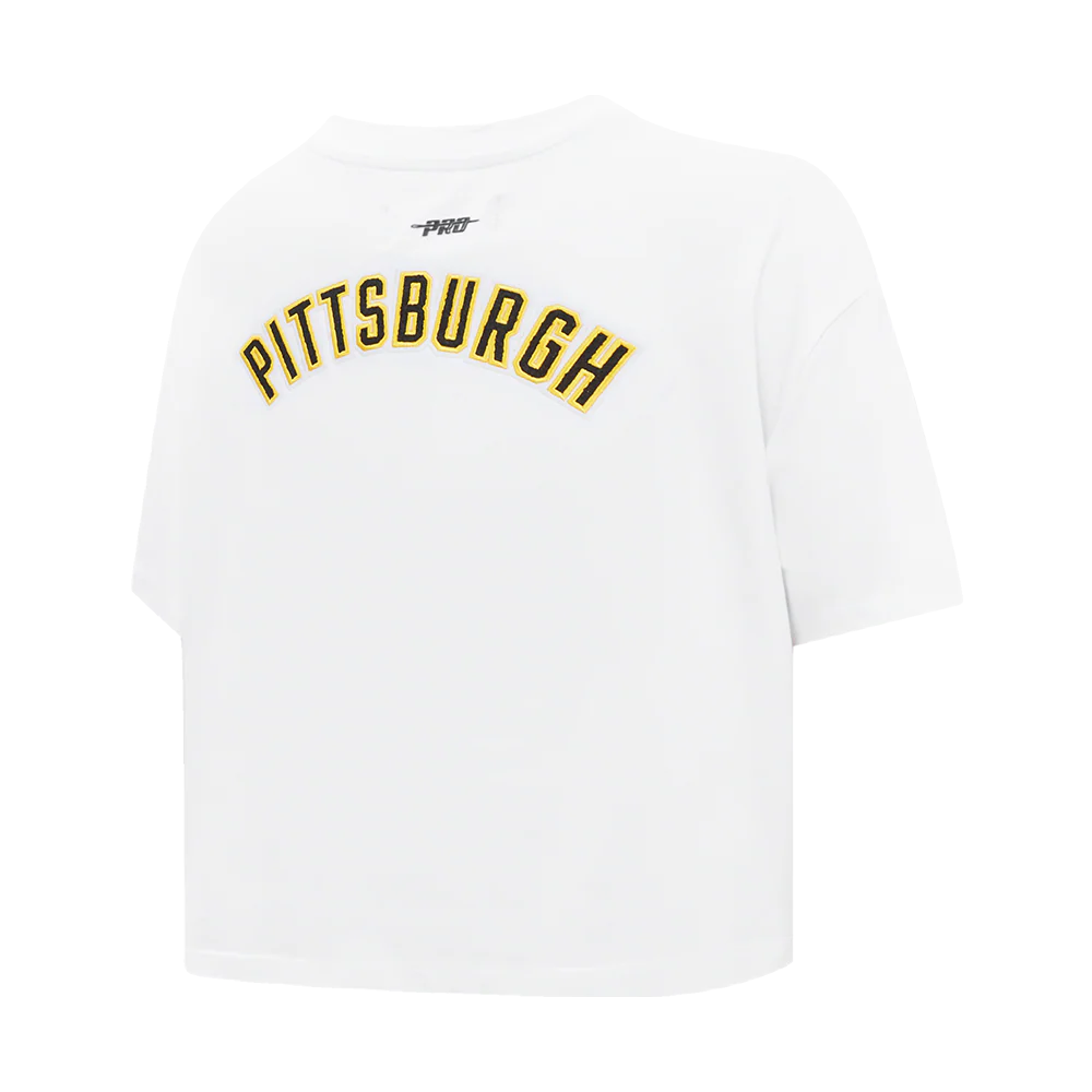 NHL PITTSBURGH PENGUINS CLASSIC WOMEN'S SINGLE JERSEY BOXY TEE (WHITE) - Image 6
