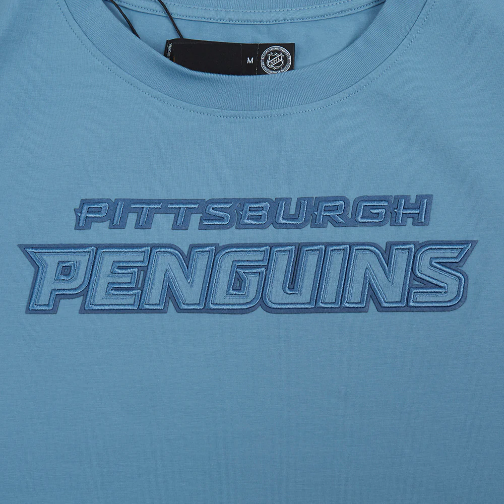 NHL PITTSBURGH PENGUINS NEUTRAL SINGLE JERSEY BOXY TEE (STEEL BLUE) - Image 6