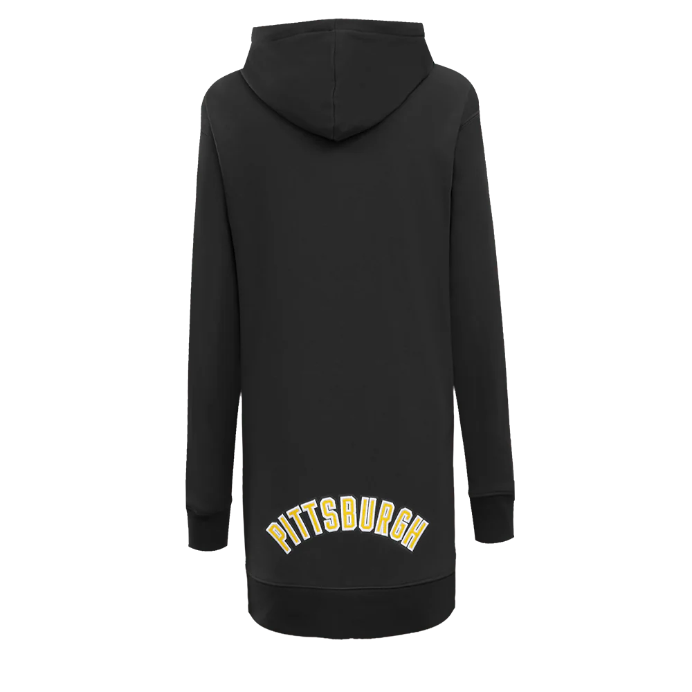 NHL PITTSBURGH PENGUINS CLASSIC WOMEN'S HOODIE DRESS (BLACK) - Image 3