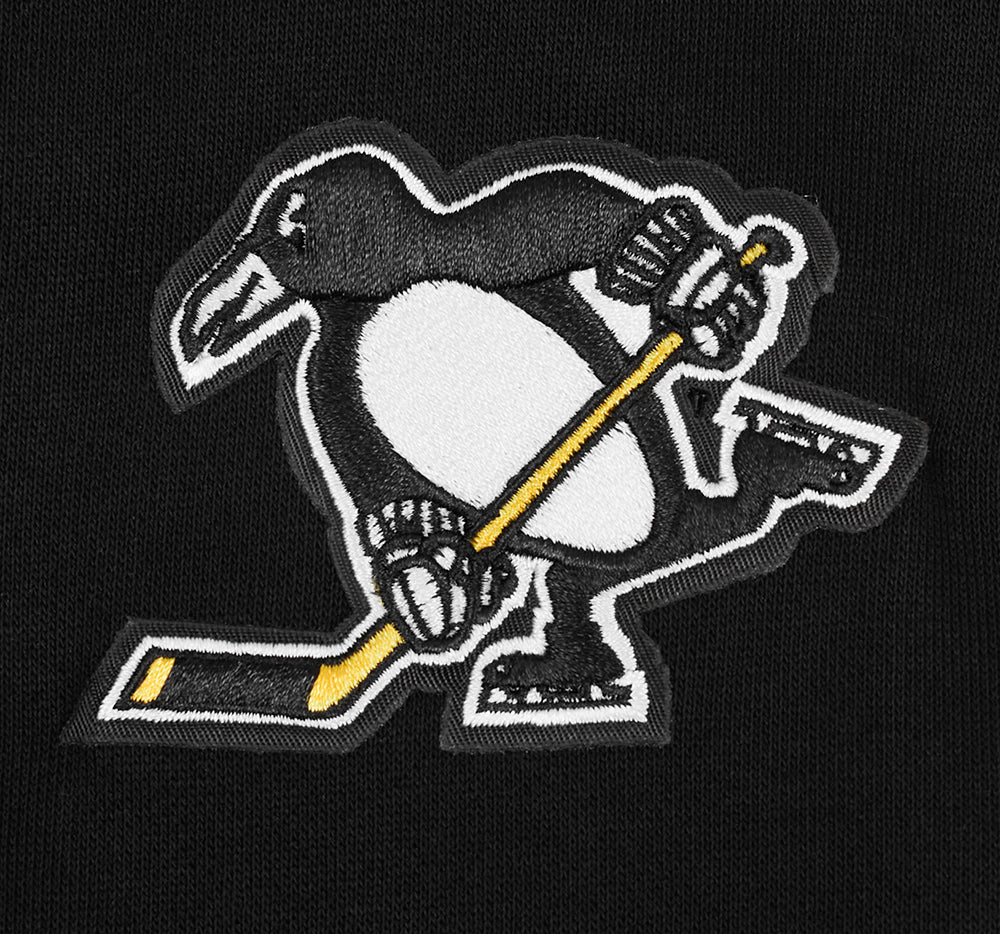 NHL PITTSBURGH PENGUINS CLASSIC WOMEN'S FLEECE CREWNECK (BLACK) - Image 10