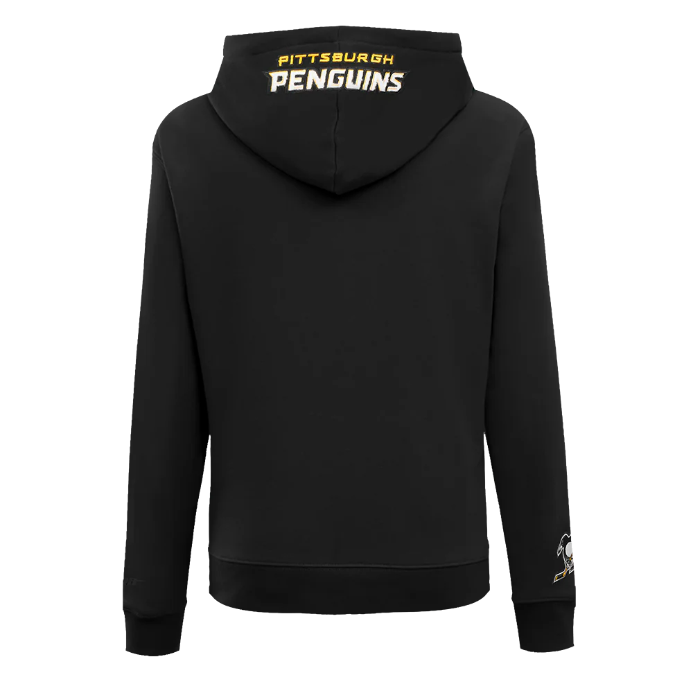 NHL PITTSBURGH PENGUINS CLASSIC WOMEN'S FLC PO HOODIE (BLACK) - Image 5