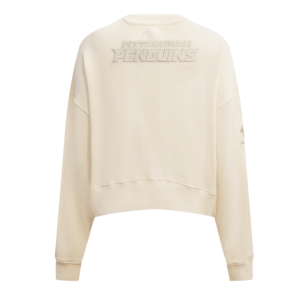 NHL PITTSBURGH PENGUINS NEUTRAL WOMEN'S CREWNECK (EGGSHELL) - Image 6