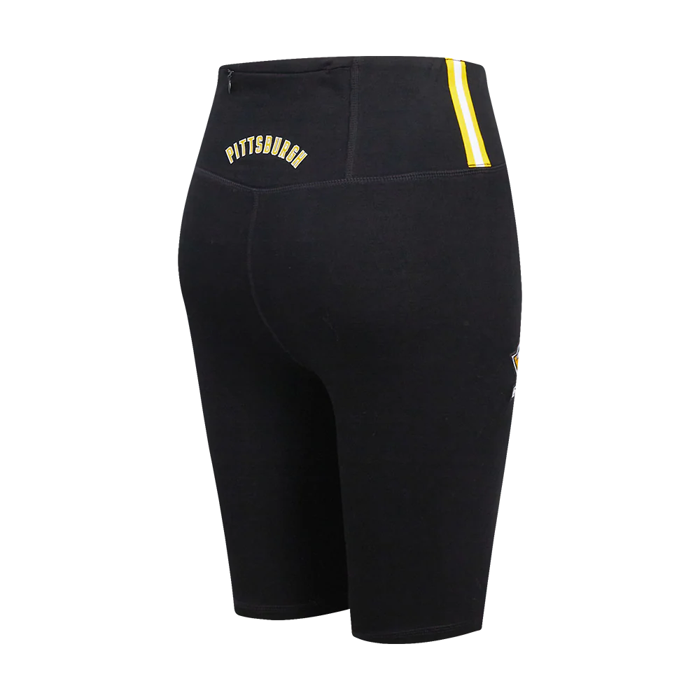 NHL PITTSBURGH PENGUINS CLASSIC WOMEN'S JERSEY BIKE SHORT (BLACK) - Image 3