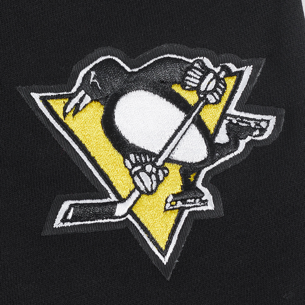 NHL PITTSBURGH PENGUINS CLASSIC WOMEN'S FLEECE SHORT (BLACK) - Image 6