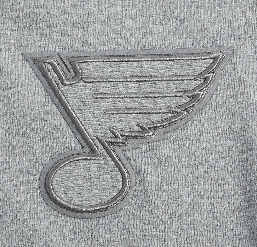 NHL ST. LOUIS BLUES NEUTRAL MEN'S DROP SHOULDER TEE (DARK HEATHER GRAY) - Image 5