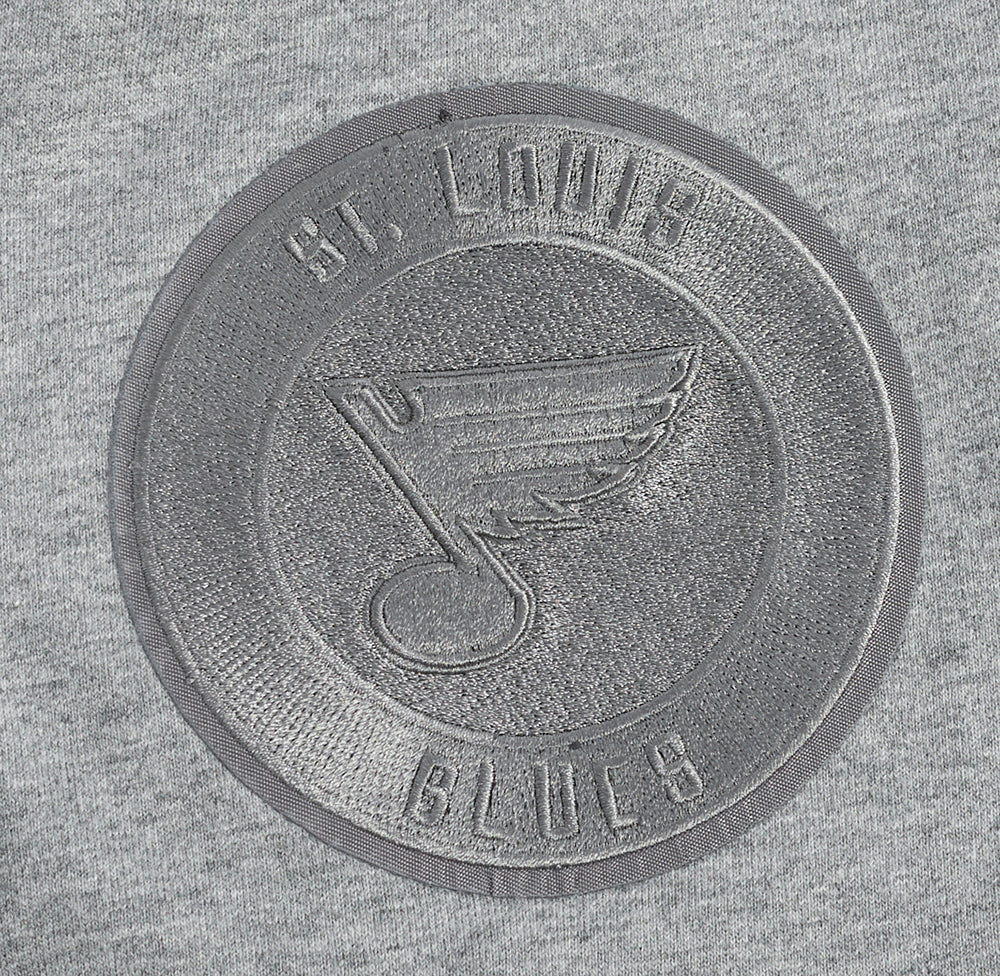 NHL ST. LOUIS BLUES NEUTRAL MEN'S DROP SHOULDER TEE (DARK HEATHER GRAY) - Image 7
