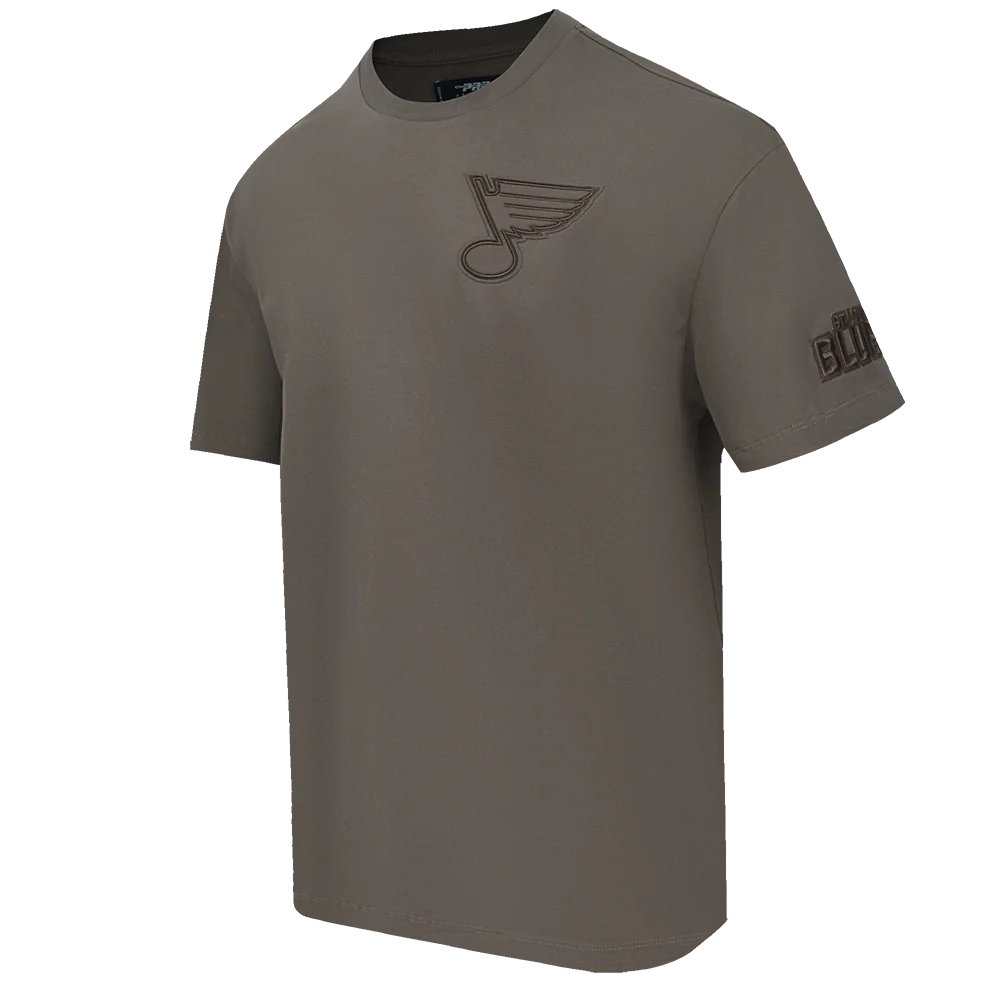 NHL ST. LOUIS BLUES NEUTRAL MEN'S DROP SHOULDER TEE (DARK TAUPE) - Image 2