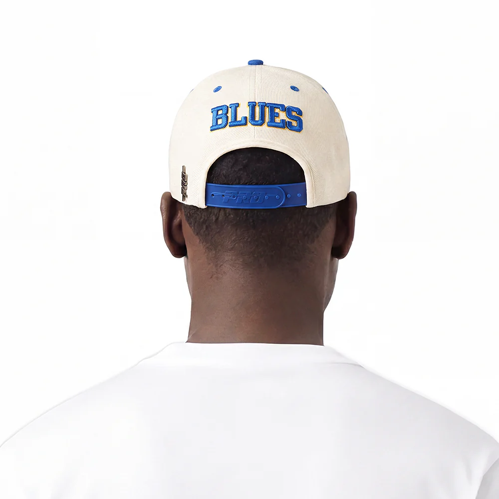NHL ST. LOUIS BLUES RETRO CLASSIC UNISEX PRIMARY LOGO WOOL SNAPBACK HAT (EGGSHELL) - Image 2