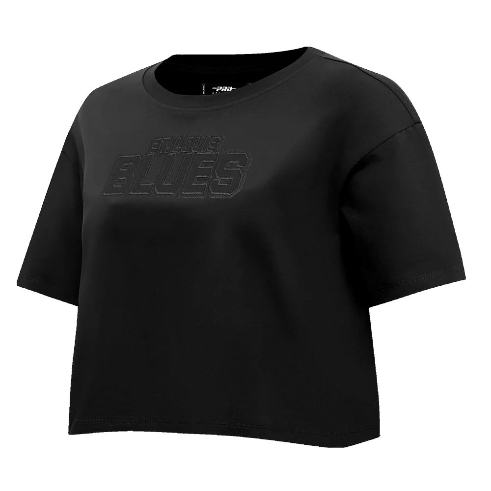 NHL ST. LOUIS BLUES NEUTRAL WOMEN'S BOXY TEE (BLACK) - Image 2