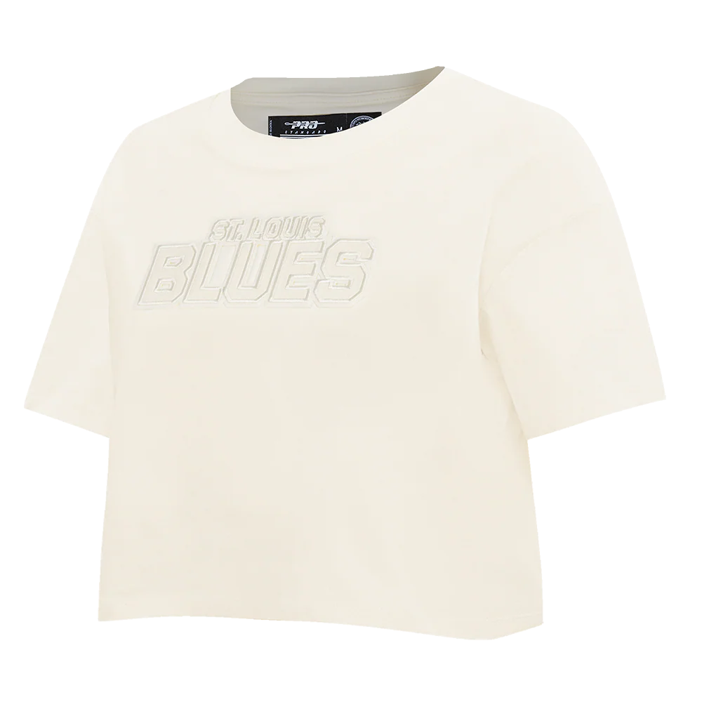 NHL ST. LOUIS BLUES NEUTRAL WOMEN'S BOXY TEE (EGGSHELL) - Image 2