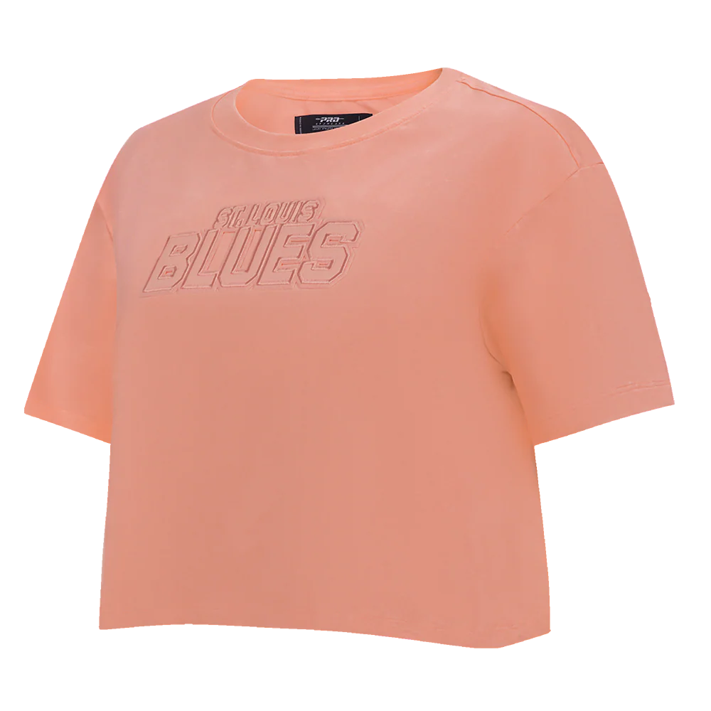 NHL ST. LOUIS BLUES NEUTRAL SINGLE JERSEY BOXY TEE (GUAVA) - Image 2