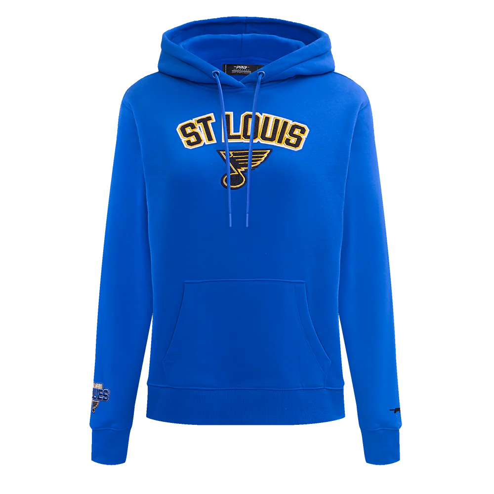NHL ST. LOUIS BLUES CLASSIC WOMEN'S PO HOODIE (ROYAL BLUE)