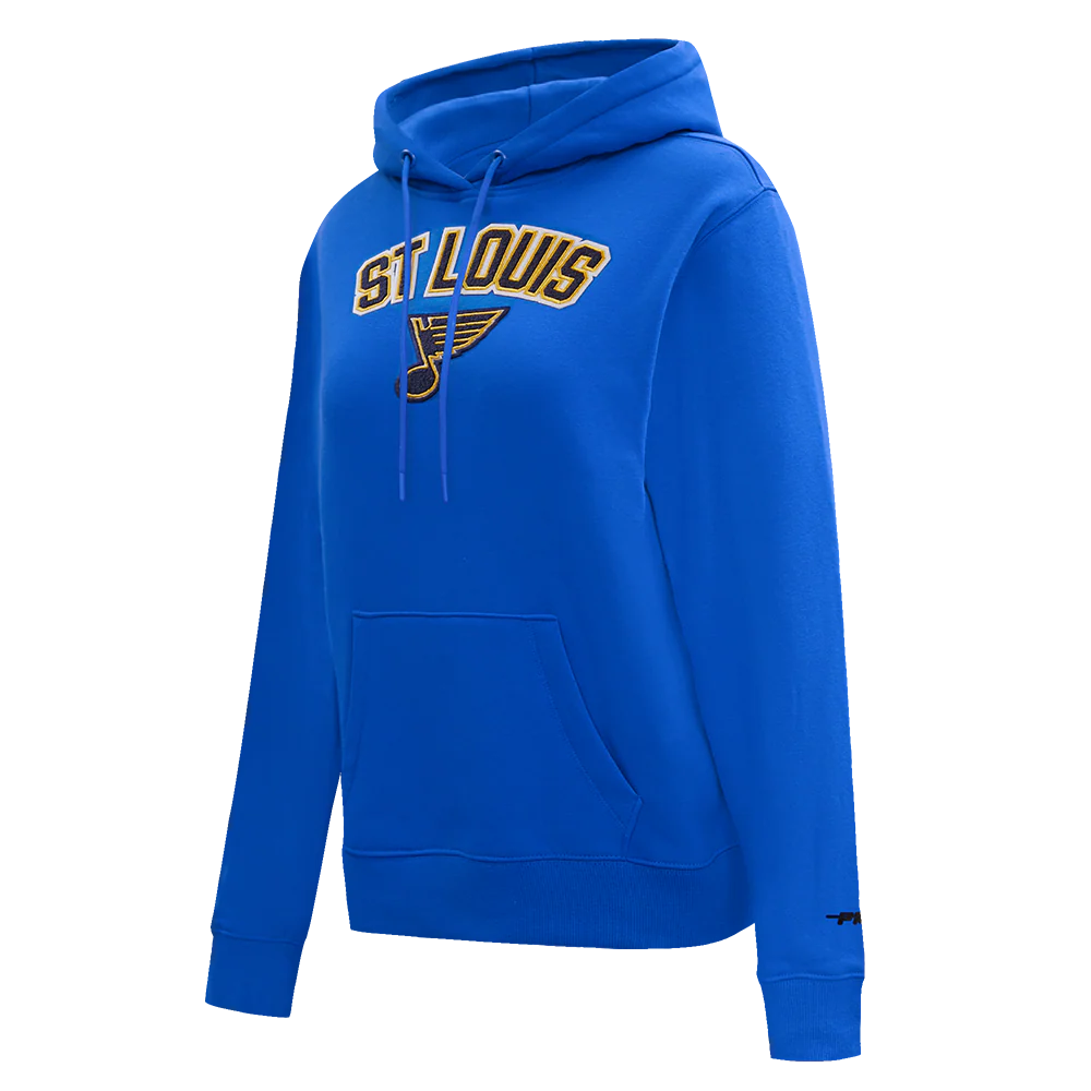 NHL ST. LOUIS BLUES CLASSIC WOMEN'S PO HOODIE (ROYAL BLUE) - Image 2