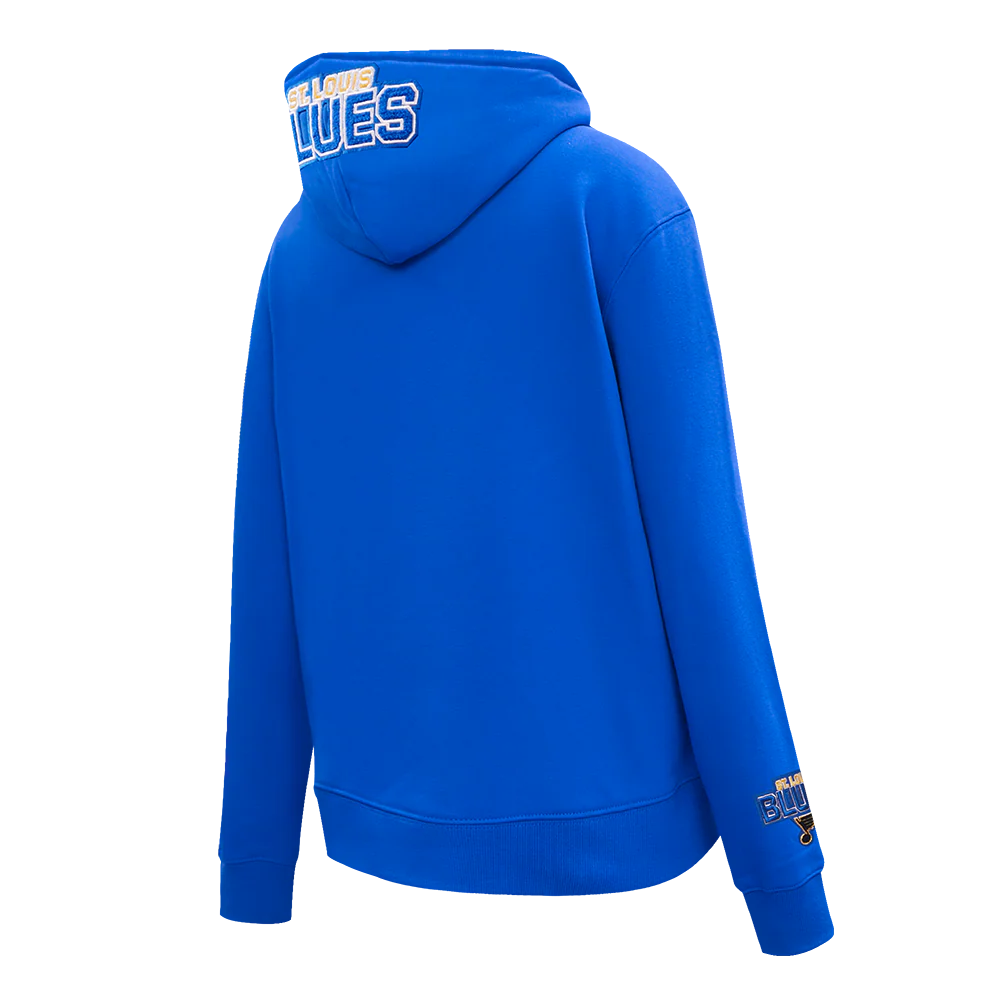 NHL ST. LOUIS BLUES CLASSIC WOMEN'S PO HOODIE (ROYAL BLUE) - Image 3