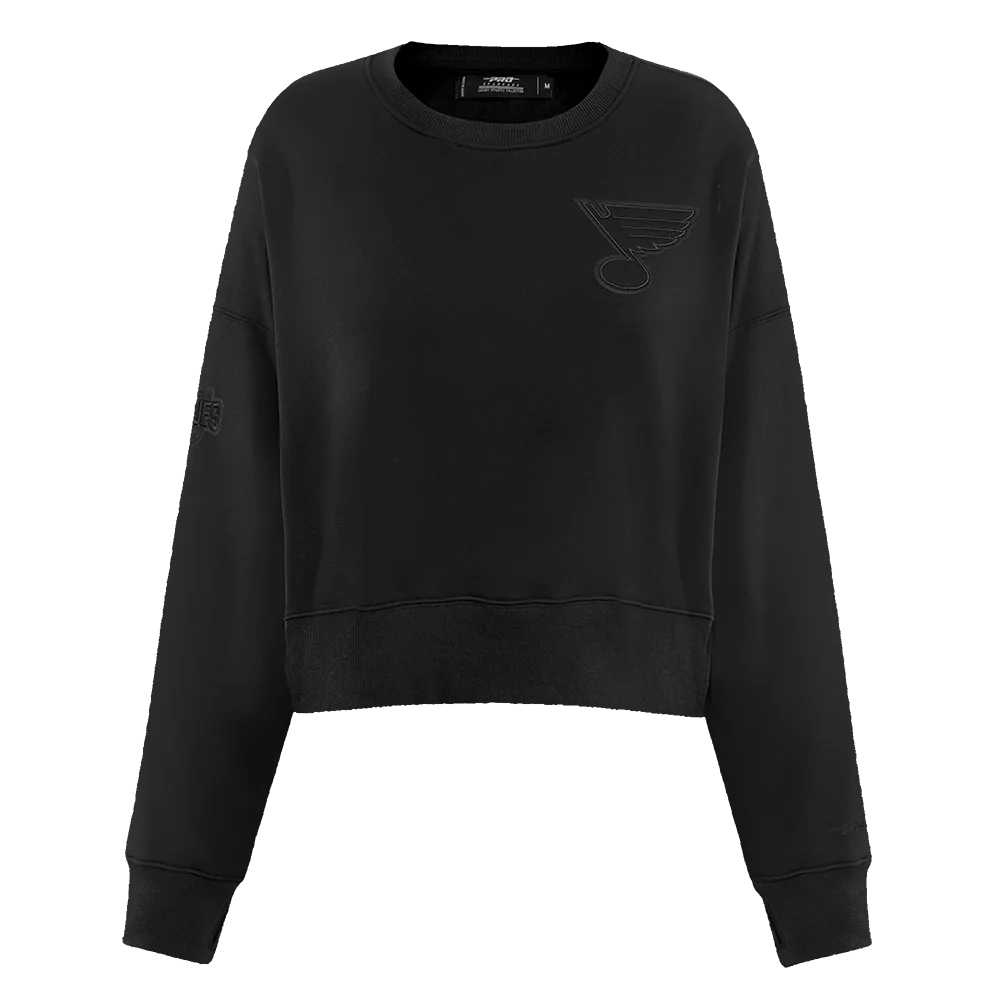 NHL ST. LOUIS BLUES NEUTRAL WOMEN'S CREWNECK (BLACK)