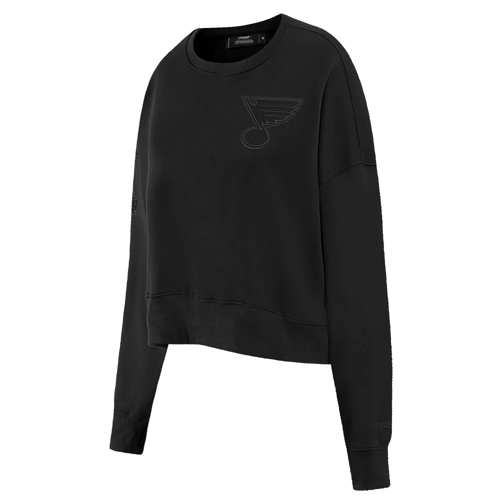NHL ST. LOUIS BLUES NEUTRAL WOMEN'S CREWNECK (BLACK) - Image 2