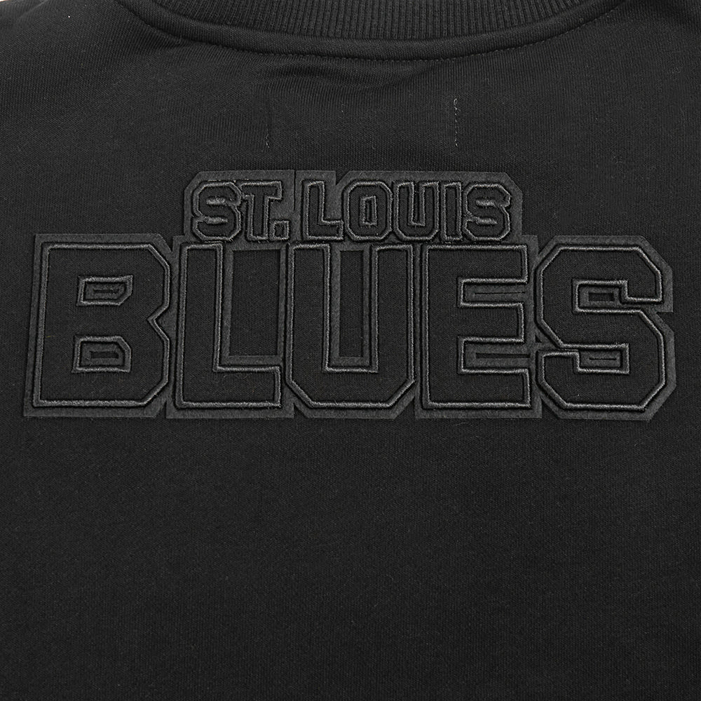 NHL ST. LOUIS BLUES NEUTRAL WOMEN'S CREWNECK (BLACK) - Image 7