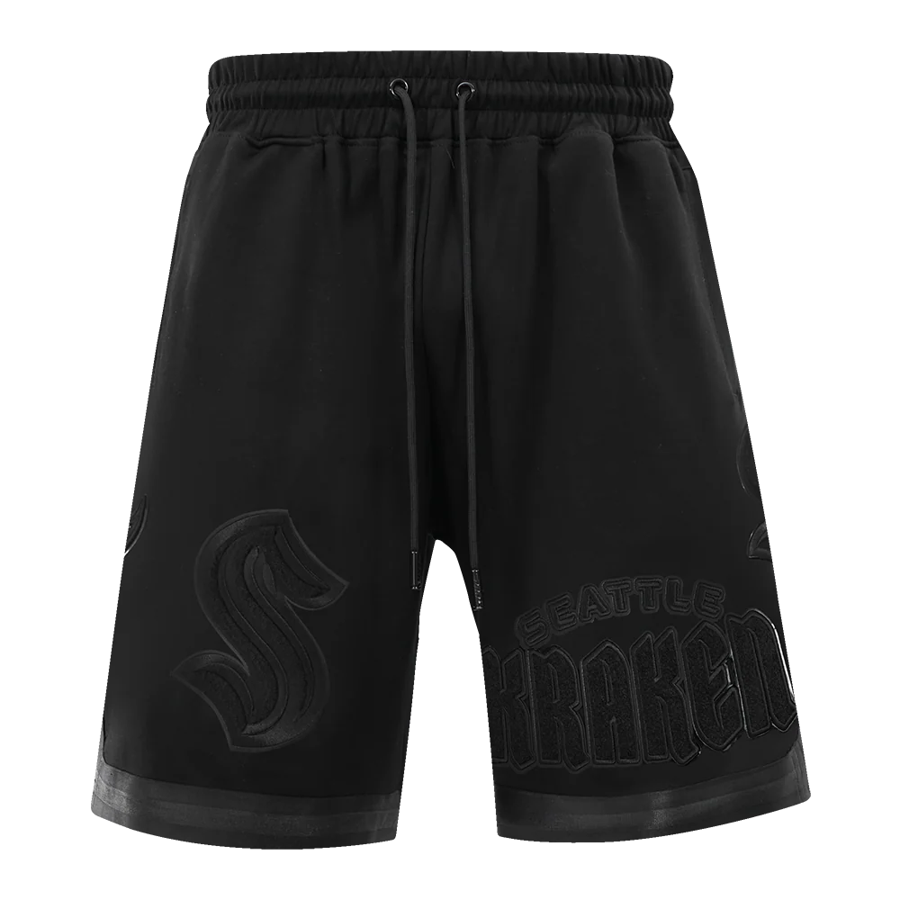 NHL SEATTLE KRAKEN TRIPLE BLACK MEN'S DK SHORT (TRIPLE BLACK) - Image 5