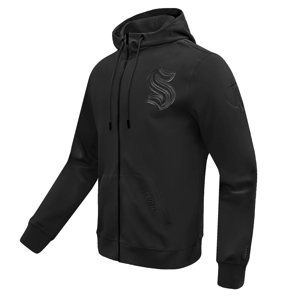 NHL SEATTLE KRAKEN TRIPLE BLACK MEN'S DK FZ PO HOODIE (TRIPLE BLACK) - Image 4