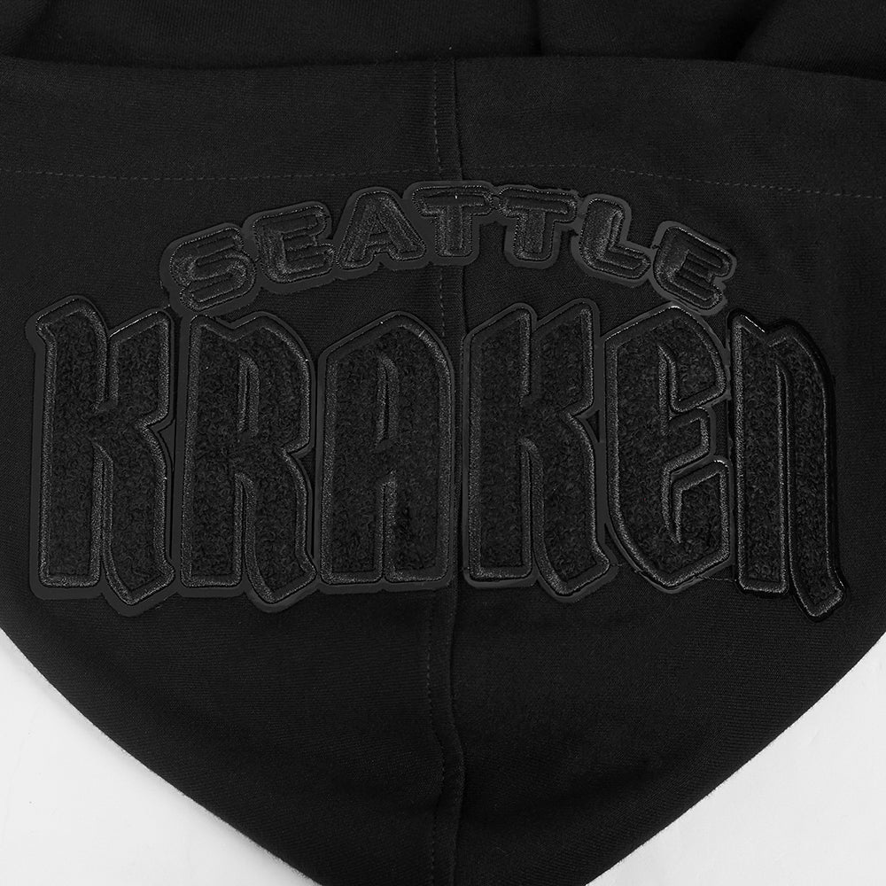 NHL SEATTLE KRAKEN TRIPLE BLACK MEN'S DK FZ PO HOODIE (TRIPLE BLACK) - Image 7