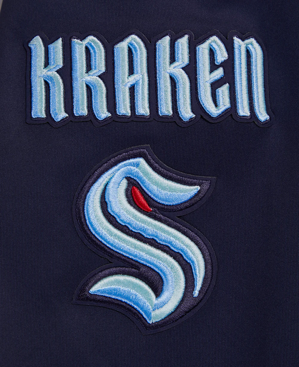 NHL SEATTLE KRAKEN CLASSIC CHENILLE MEN'S TRACK JACKET (MIDNIGHT NAVY) - Image 6