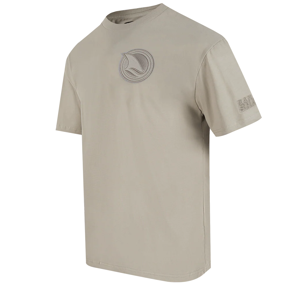 NHL SAN JOSE SHARKS NEUTRAL MEN'S DROP SHOULDER TEE (TAUPE) - Image 2