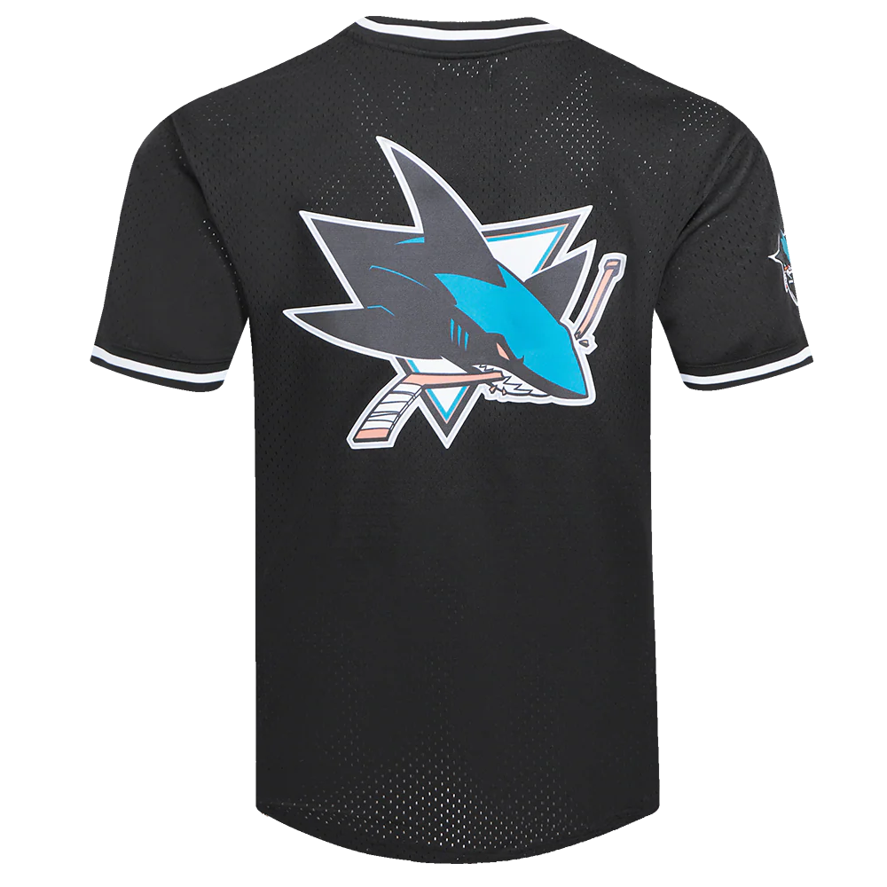 NHL SAN JOSE SHARKS CLASSIC MESH MEN'S TEE (BLACK) - Image 3