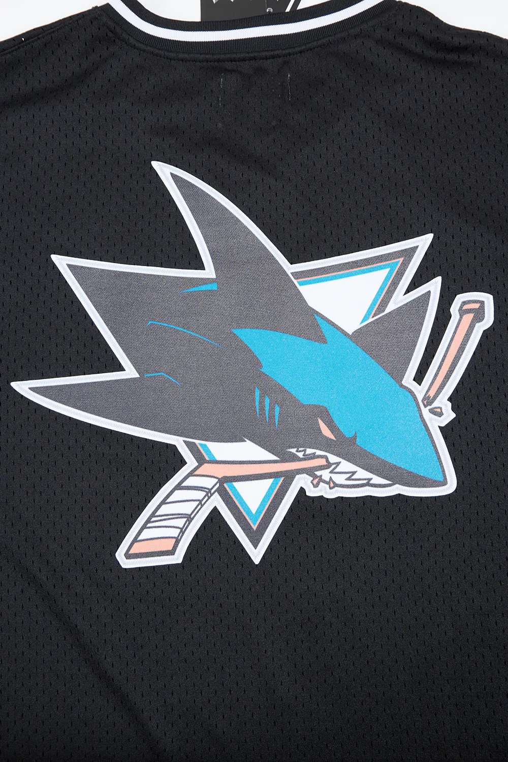 NHL SAN JOSE SHARKS CLASSIC MESH MEN'S TEE (BLACK) - Image 8