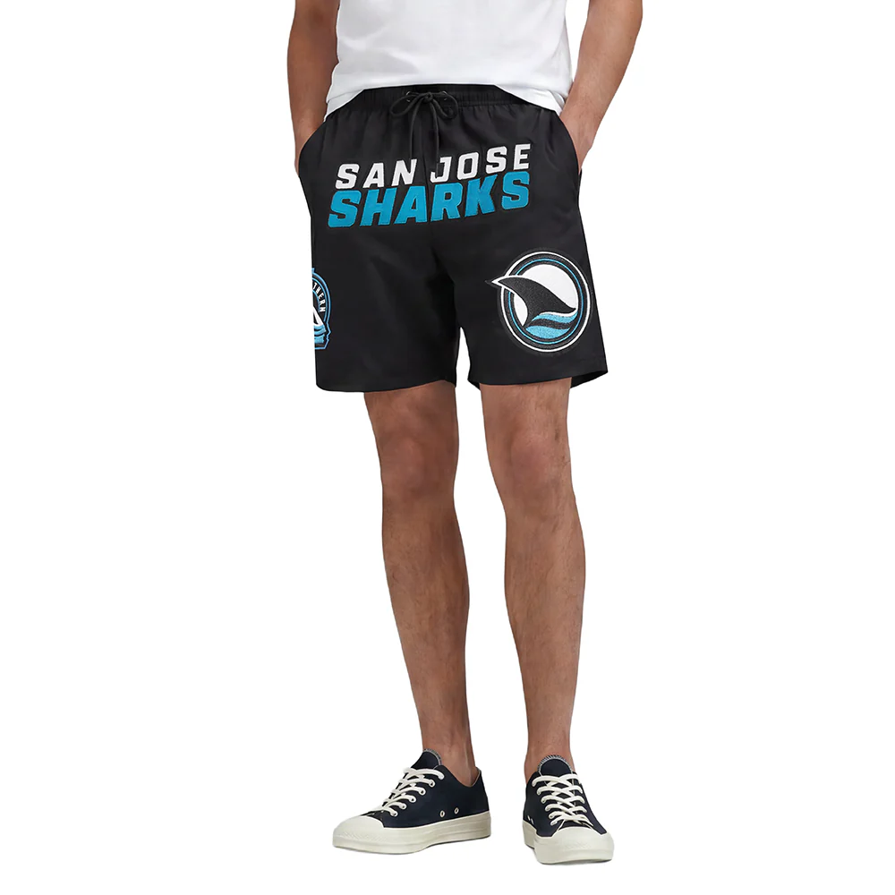 NHL SAN JOSE SHARKS CLASSIC WOVEN MEN'S SHORT (BLACK)
